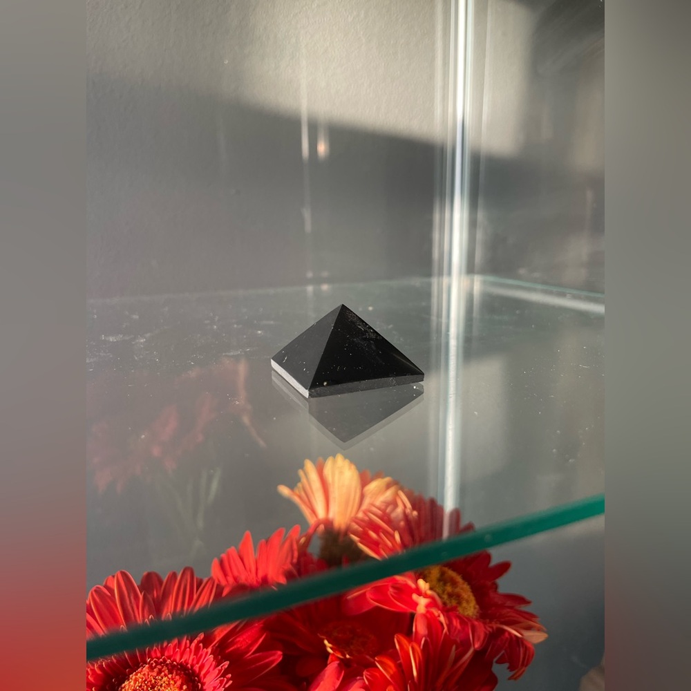 Black Shungite Pyramid